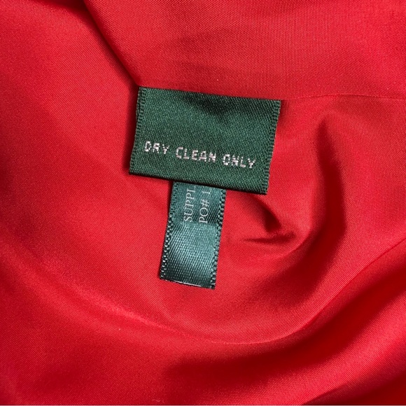 Lauren Ralph Lauren Active Jacket Womens XL Red Windbreaker Collared Full Zip - Picture 14 of 16